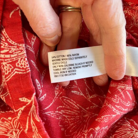 Universal Threads XS Skirt Red White Cotton Rayon Blend Midi Casual Wrap Ruffles - Picture 5 of 8